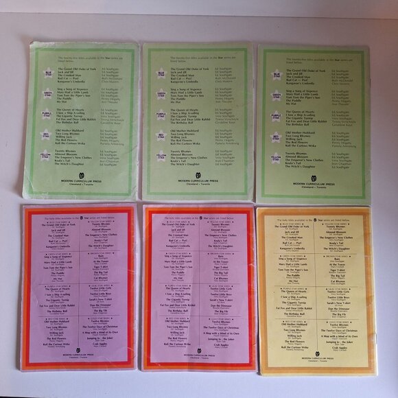 19 Star Modern Curriculum Press Learn To Read Book Lot Green Gold Lilac Vintage - Picture 3 of 9